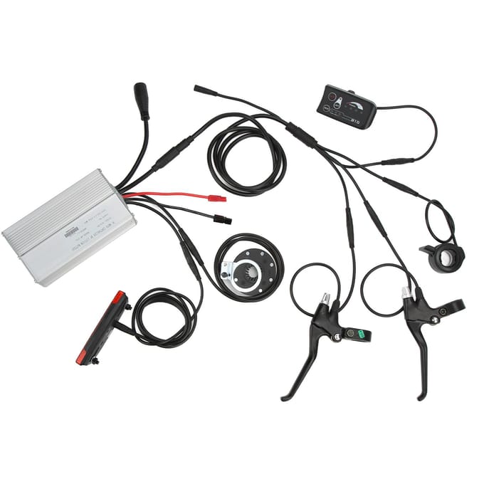 Elektrische Fiets 36V48V 30A Waterdichte Controller met S810 Display Kit voor 36V48V 1000W Motor black