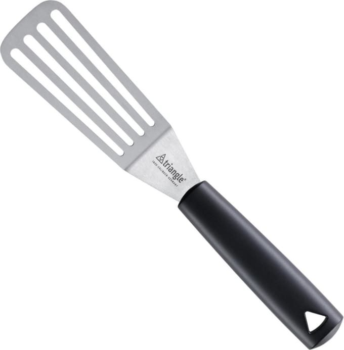 Triangle RVS Paletmes met Gleuven – 12 cm Lemmet – Handig Ophangsysteem