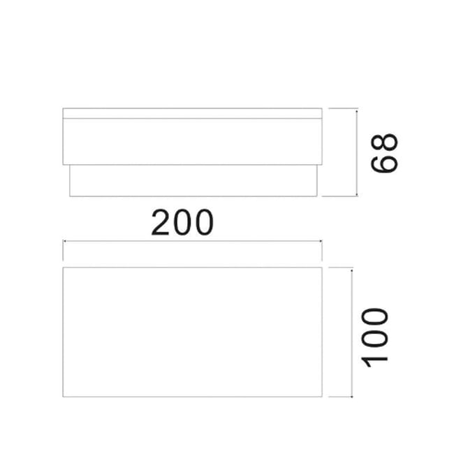 Deko-Light Grondspot inbouwlamp Tabit, 10 x 20 cm, beloopbaar