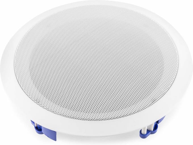 Plafond speaker - Power Dynamics CSAG8T inbouw speaker voor 100V systemen - 2-weg - 40W - 8 inch - Aluminium - Wit