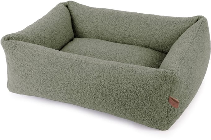 Hondenmand Boucle Snuggle Groen Small 65cm - Wasbare Hoes - 4 Maten - 6 Kleuren