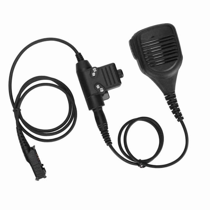 Schoudermicrofoon 7,1 mm Stekker Walkie Talkie Luidspreker Microfoon met U94 PTT voor MOTOROLA XiR P6600 P6620