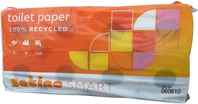 Toiletpapier 2-laags Wit | Zacht en Duurzaam | 8 Rollen met 250 Vel