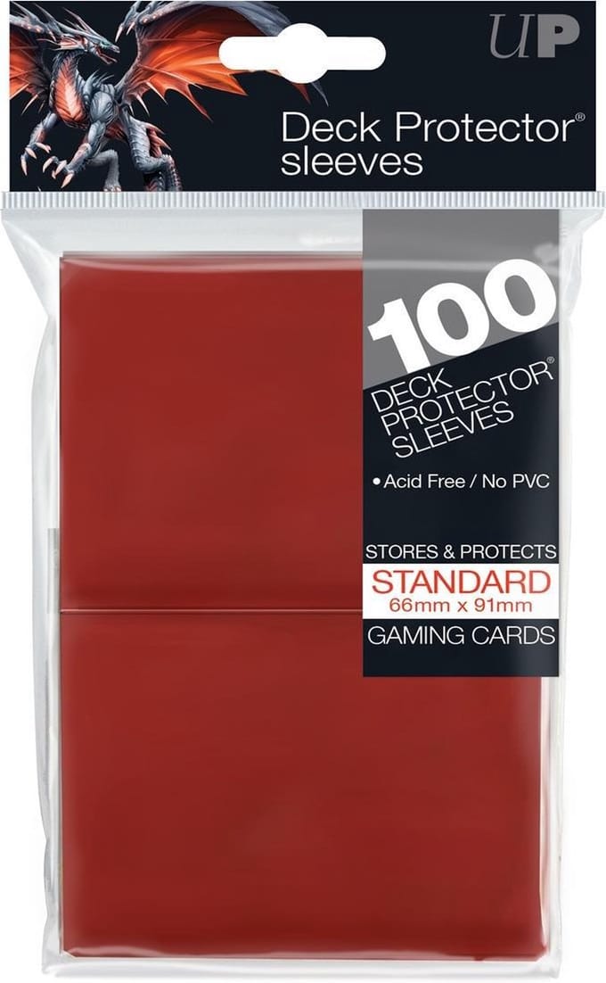 Speelgoed | Kaartspel - Sleeves Red Solid 100