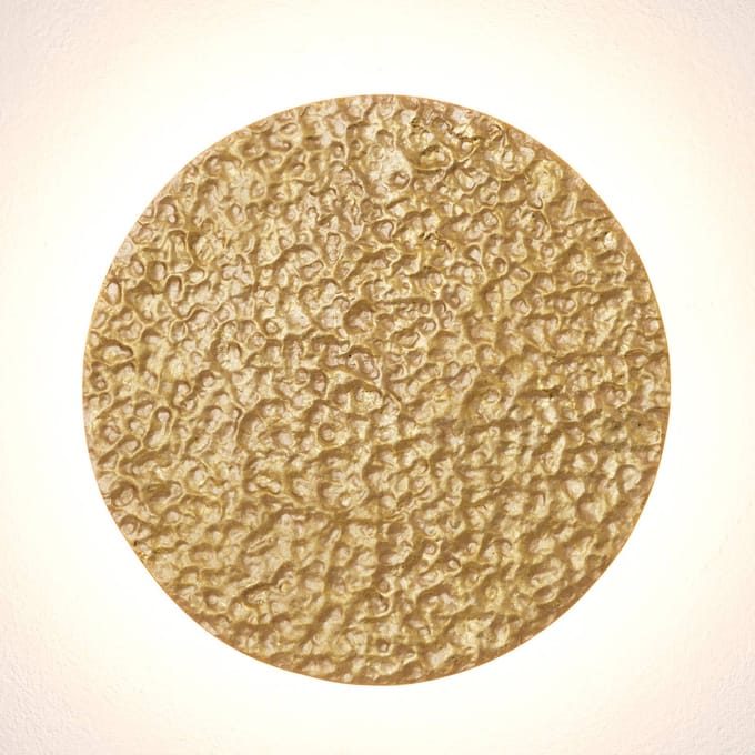 Holländer LED wandlamp Meteor, Ø 19 cm, goud