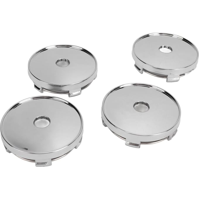 4 STUKS 60mm Wielnaafdop Met Gat Schokbestendig Stijlvolle Look Universele Pasvorm Velgnaaf Middenkap white