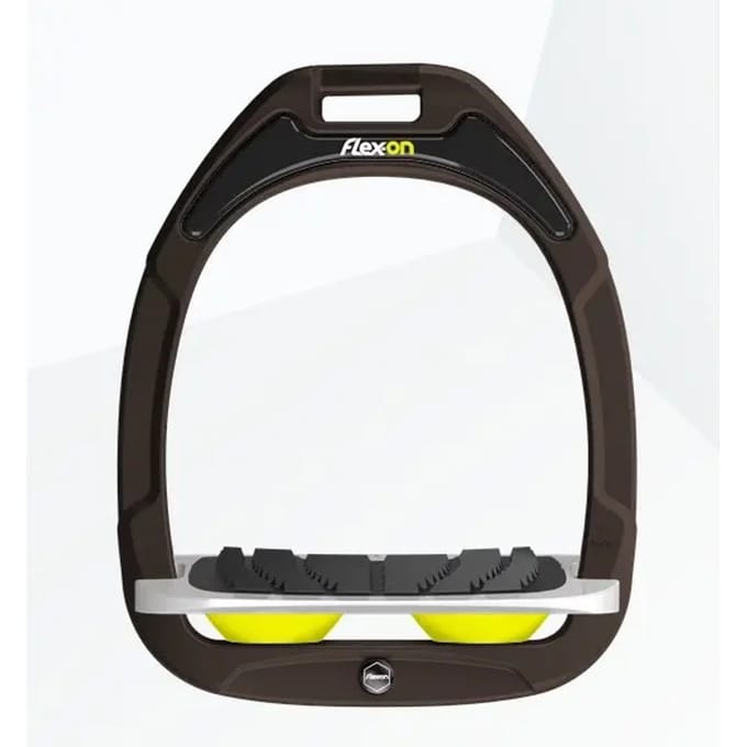 Ingelaste kniehaken Bruin/Grijs/Geel Flex-On Green Composite