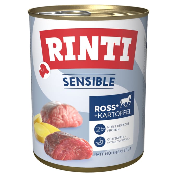 6x800g Rinti Sensible Rund, kippenlever en aardappel