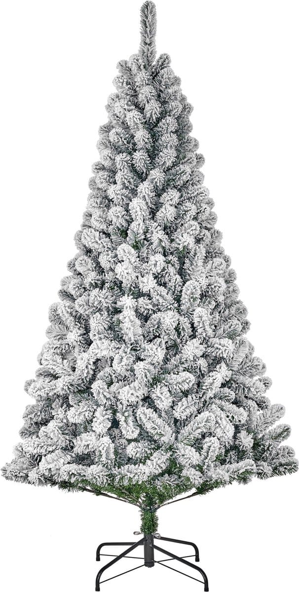 Black Box Trees Millington Kunst Kerstboom met Sneeuw - Kunstkerstboom H230 x Ø127 cm - Groen Frosted