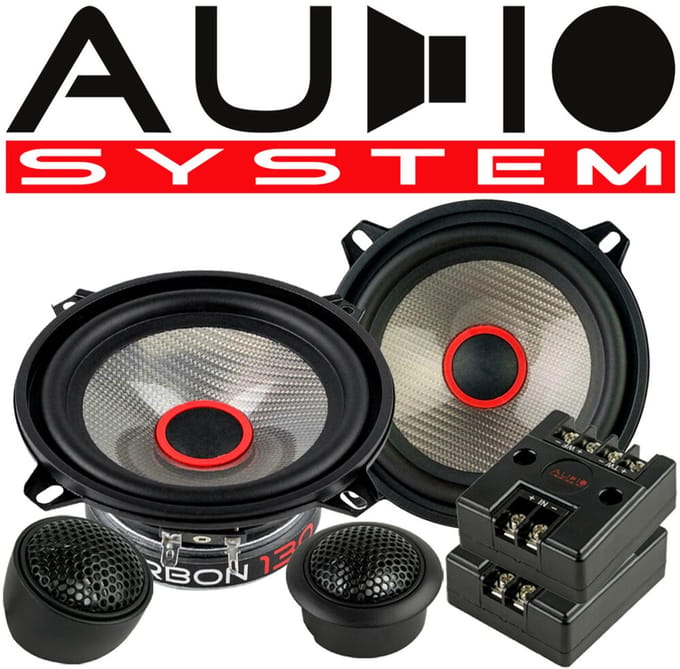 Audio System Carbon 130,(5.25'') 13 cm Component set / Composet / Autospeakers / luidsprekers