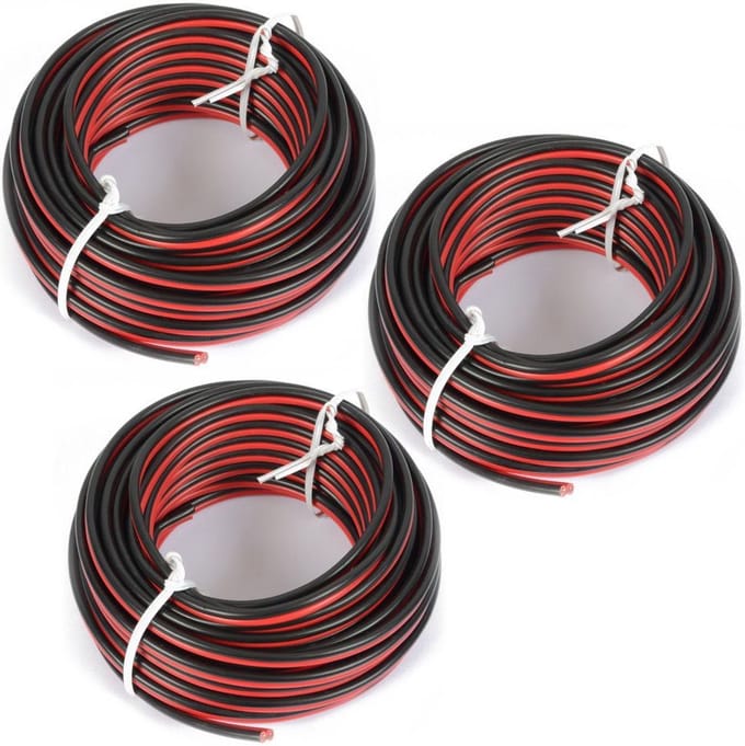 3x 10m Luidsprekerkabel 0.75mm2