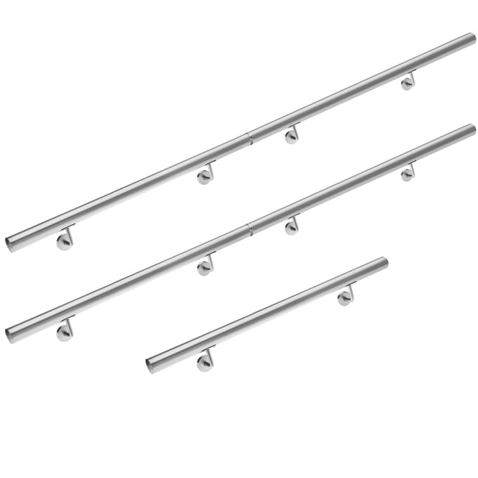 Monzana Trapleuning - RVS 4,2x500cm - Zilver