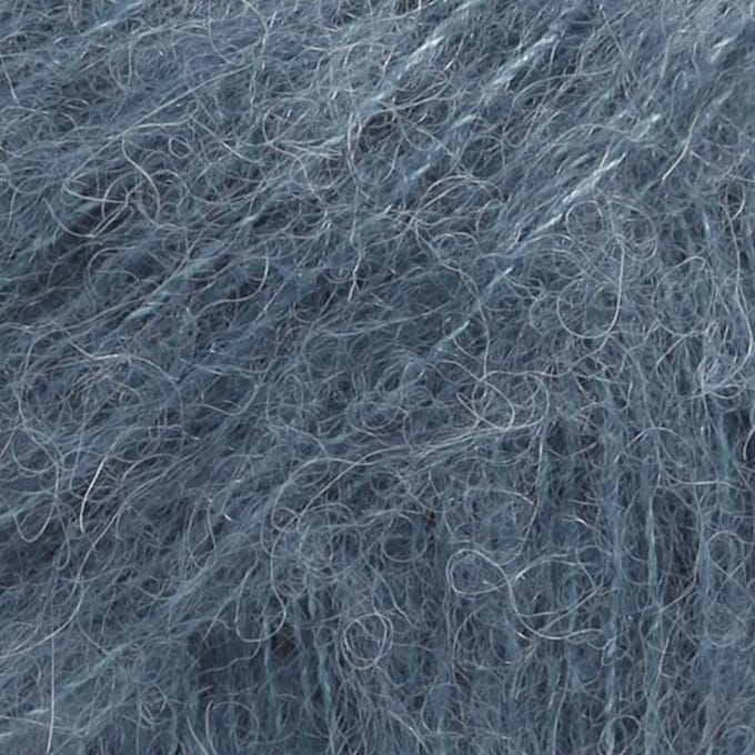 DROPS Brushed Alpaca Silk Uni Colour - 25 staalblauw - Wol Garen