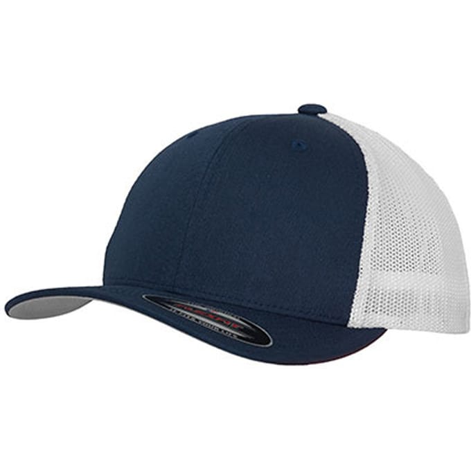 Flexfit Tweekleurige Mesh Trucker Cap (Marine)