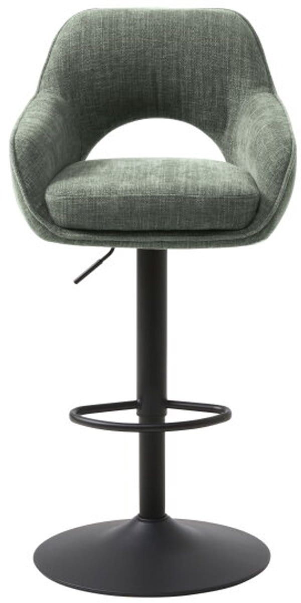 Barstoel Cowley draaibaar & verstelbaar - Bosgroen - barstoelen set van 2