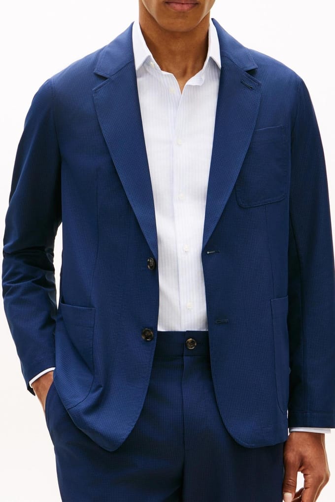 Tommy Hilfiger Dc Performance Airdot Blazer Navy Iris Größe: 50 | Blazer Outlet | Herren | Violett