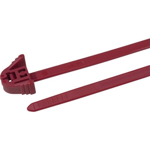 HellermannTyton 115-00043 REZ300-PA66-RD Kabelbinder Rood 100 stuk(s)
