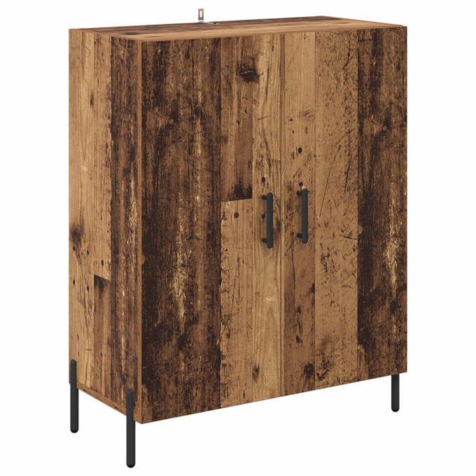 vidaXL - Dressoir - Oudhout - 69,5 - x - 34 - x - 90 - cm - Bewerkt - hout