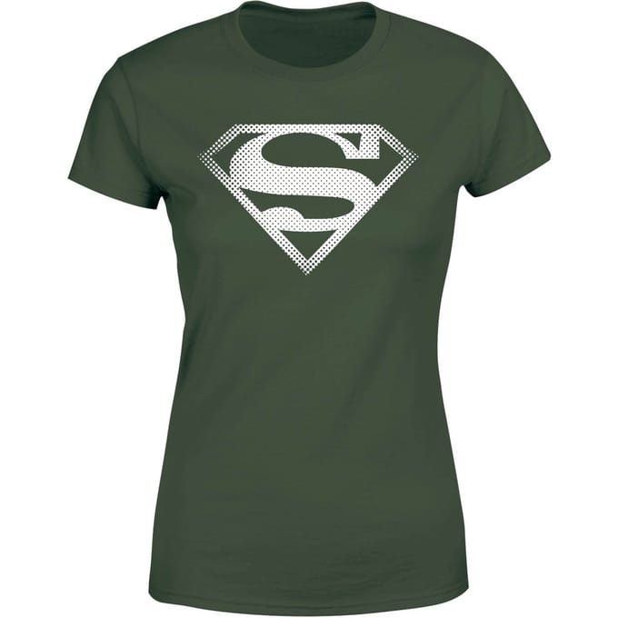 Superman Spot Logo Women's T-Shirt - Green - M