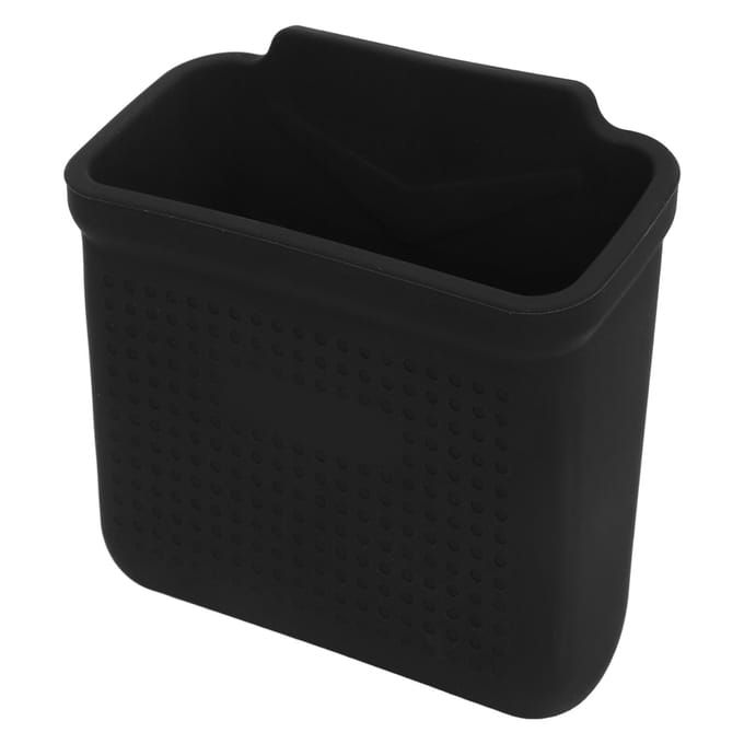 Auto Zijvak Organizer Klittenband Design Middenconsole Mobiele Telefoon Vak Vervanging voor black
