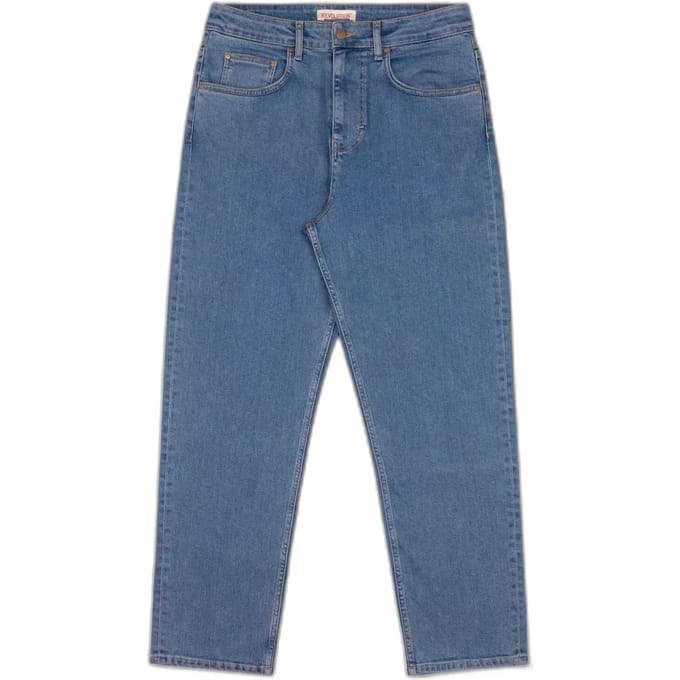 Relaxed fit jeans van stretch organisch katoen Revolution