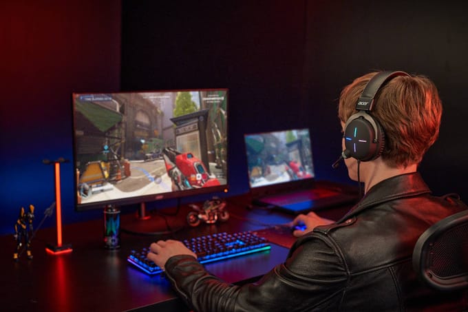 Acer Nitro Gaming Headset 200 - Geschikt voor PC/PS4/PS5/Xbox/Switch - RGB - Zwart