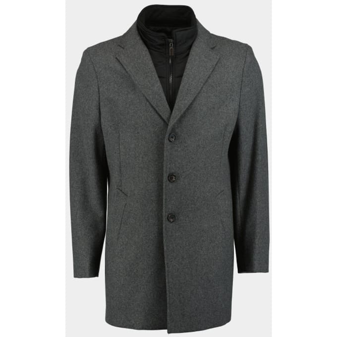 Bos Bright Blue Wollen jas job coat 24301jo07bo/980 anthra