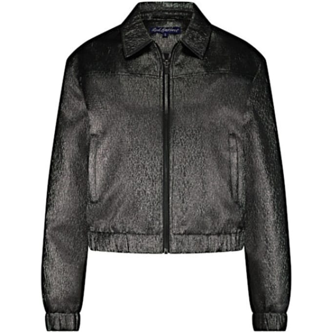 Red Button Vest Bomber Metallic Srb4654 Dark Copper Dames Maat - M