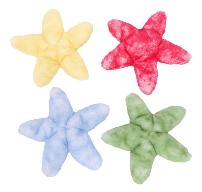 PIA Soft Toys - Set van 4 Pluche Zeester Knuffels - 4 ass. - 17cm