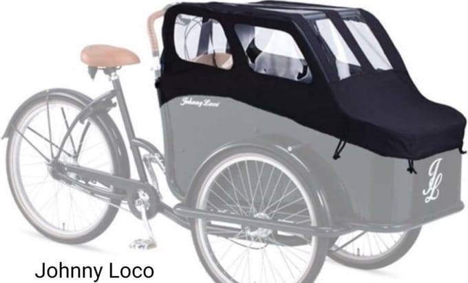 Johnny Loco Regenhuif de Luxe compleet ( driewielbakfiets )
