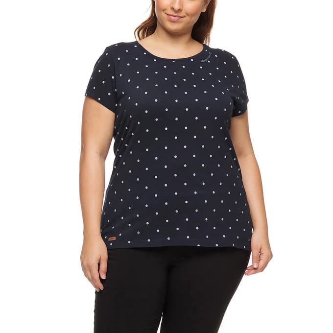 T-shirt dames Ragwear Mint Dots Plus