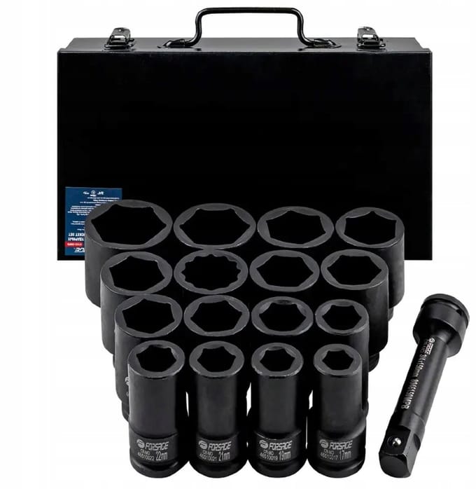 Forsage F-6163-5MPB - Dopsleutelset - Lang - 17-50mm - Hexagonaal