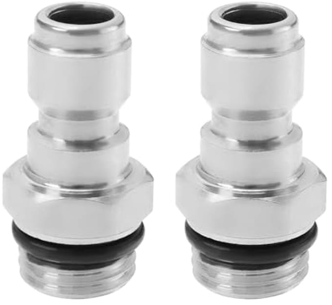 2 stuks 1/4" Snelle Koppeling Connector voor Hogedrukreinigers