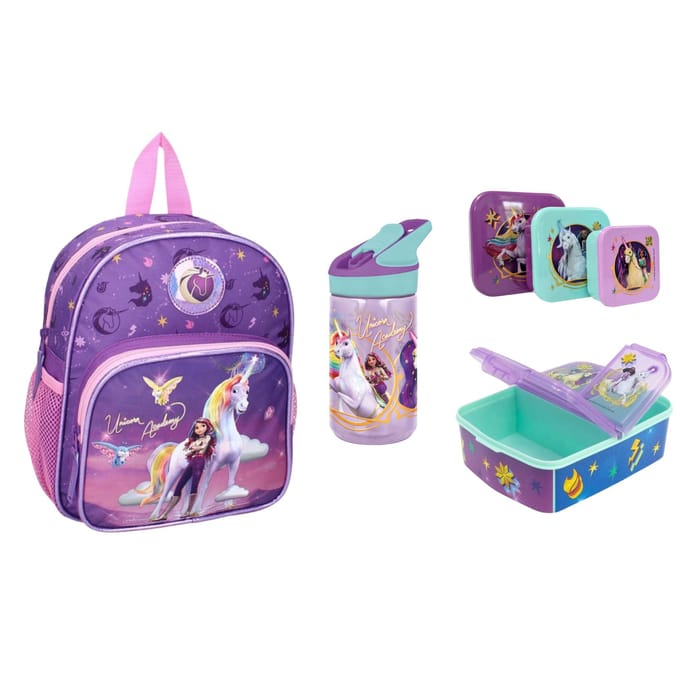 Unicorn Academy schoolset; rugzak en lunchset