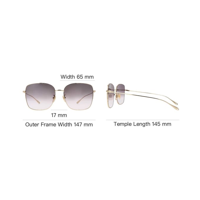 Gucci Oversized Gradiënt Zonnebril Goud Dames Brillen GG1030SK003 Gray,60 gray