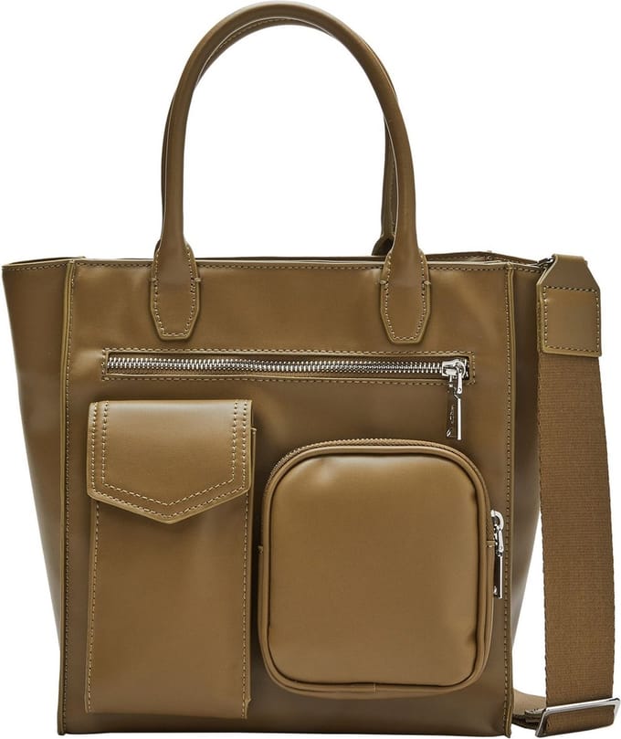 s.Oliver Handtas Shopper Brown Olijfgroen