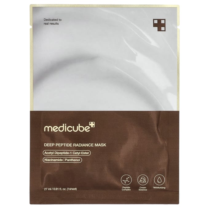 Masque de Beauté Radiance Deep Peptide Medicube, 1 Feuille, 27ml (0,91 fl oz) white
