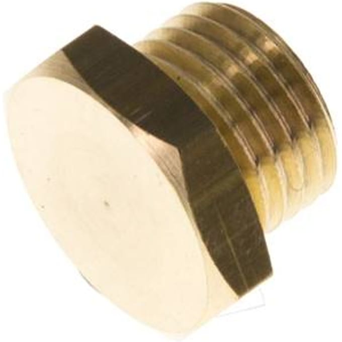 G 1/4'' Messing Plug met buitenzeskant 16 Bar [5 Stuks]