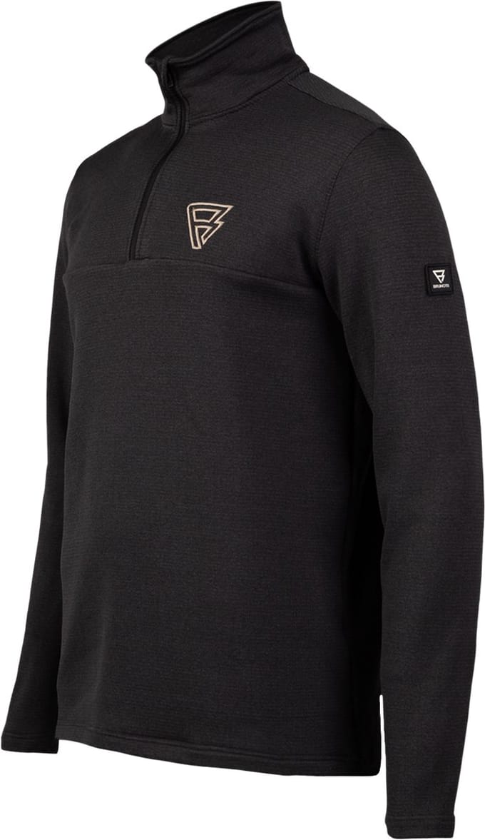 Brunotti - Daronst Snow Fleece Heren - Black - Fleece Vest - Wintersport Kleding - Midlayer - XXXL
