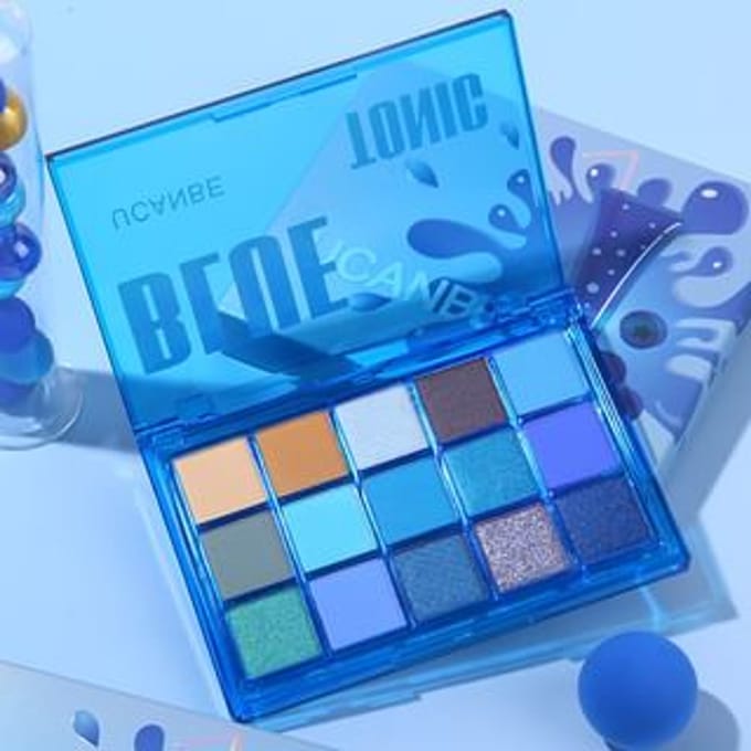 UCANBE  - Blue Tonic 15-Color Eyeshadow Palette 10.8g
