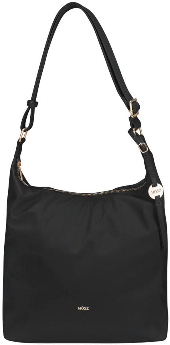 MŌSZ Dames schoudertas hobo nylon - zwart