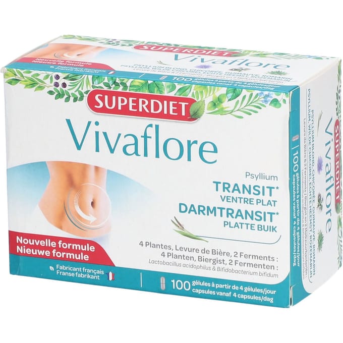 Superdiet Vivaflore Darmtransit 100 Gecomprimeerde tabletten