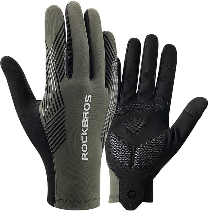Rockbros cycling gloves spring/summer/autumn full size: M - green