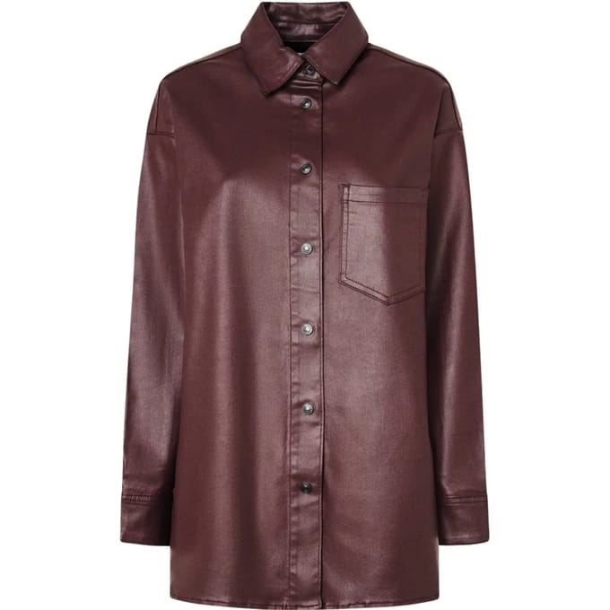 Pepe Jeans Pl304963 Overhemd Met Lange Mouwen Bruin M Vrouw