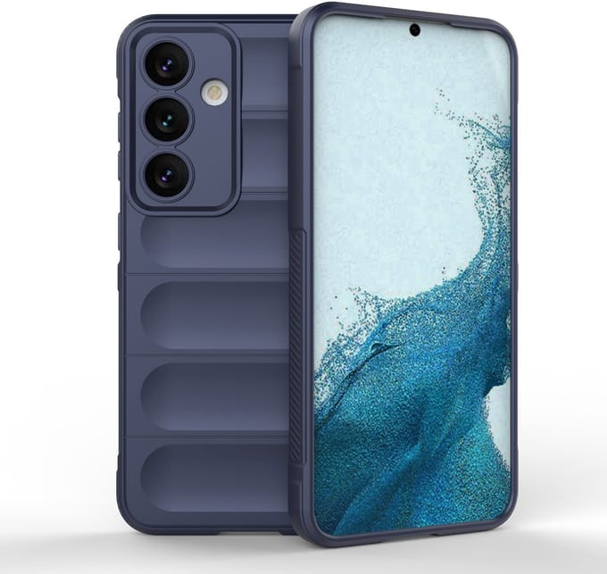 Solidenz AeroGrip geschikt voor Samsung Galaxy S24 Plus hoesje - Donkerblauw