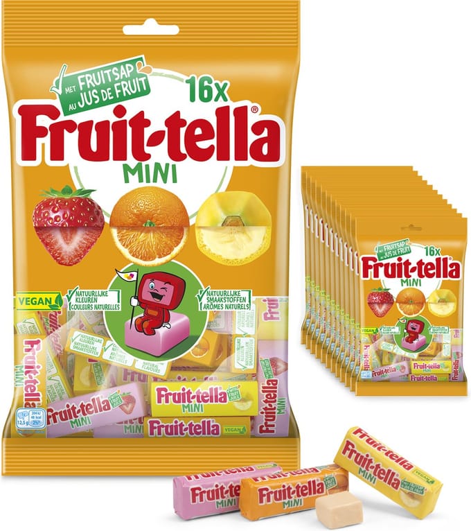 Fruittella Mini - Snoep - Vegan - 12x203gr