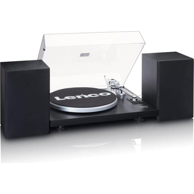 Lenco Platenspeler met Bluetooth - Twee externe Speakers - Ingebouwde Versterker - LS-500BK - Zwart