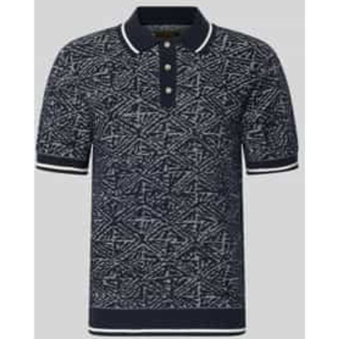 JACK&JONES - JPRBLUZACK STRUCTURE KNIT POLO SS LN - Heren - Polo's