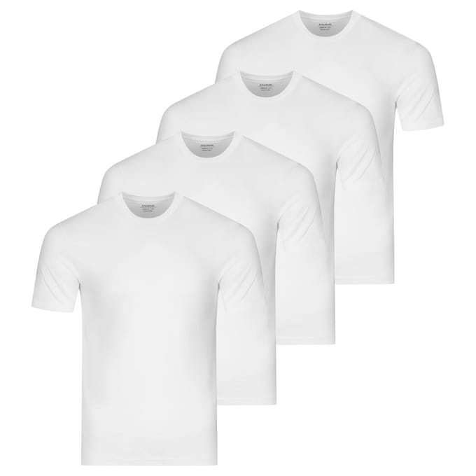 RAGMAN Heren onder t-shirts 4 pack Basic