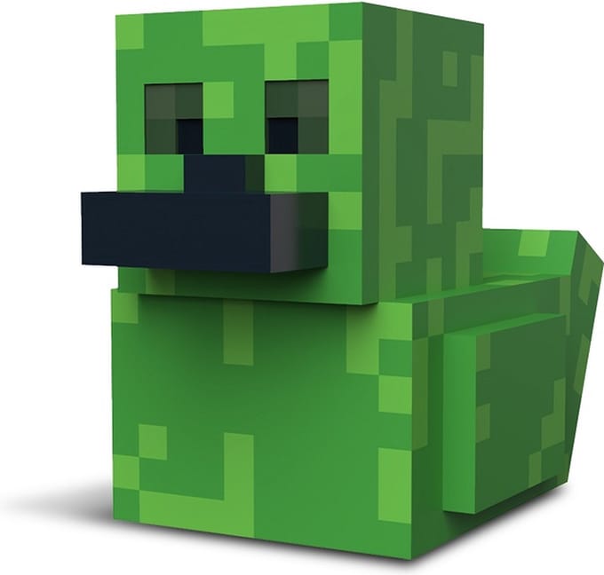 Numskull - Mini TUBBZ Badeend - Minecraft - Creeper (Badeen Editie) - 5cm